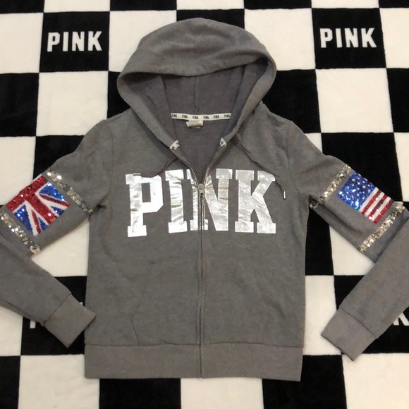 HTF PINK LONDON / USA FULL ZIP - Picture 2 of 7